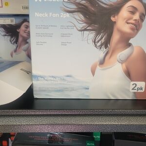 White Bladeless Neck Fan 2-Pack